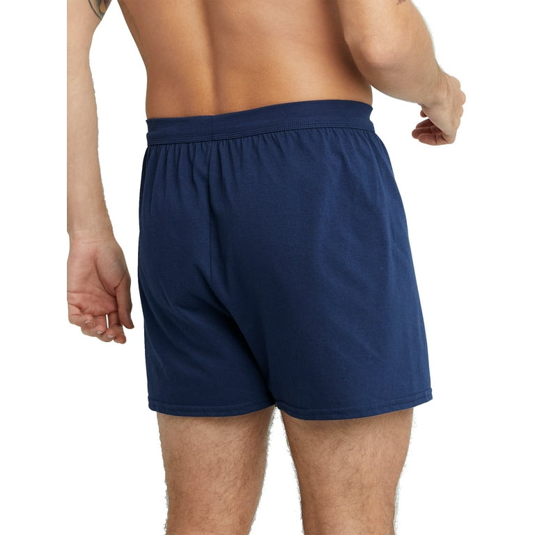 Hanes ComfortSoft Men's Boxers Pack, Moisture-Wicking Cotton Jersey, 6-Pack  