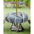 thumbnail image 4 of Fsddascl Teal Forest Birds Outdoor Tablecloth - 60 Inch Round Dining Table Cover, Modern Oil Painting Art Waterproof Outdoor Table Cloth with Umbrella Hole & Zipper for Picnic/Patio/Party, 4 of 7