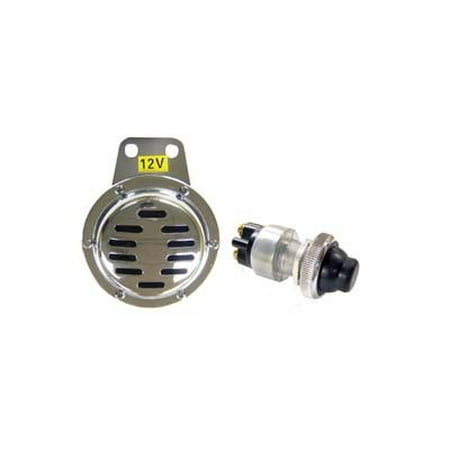 HORN ELECTRIC 12V WITH BUTTON KIT By Best Turf