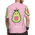 thumbnail image 2 of Wukai Cute Avocado Print Men's Short-Sleeved Mesh T-Shirt,Quick-Dry Short Sleeve Workout T-Shirt-X-Small, 2 of 8