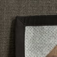 thumbnail image 5 of SAFAVIEH Natural Fiber Forrester Border Sisal Area Rug, Charcoal, 4' x 4' Square, 5 of 8