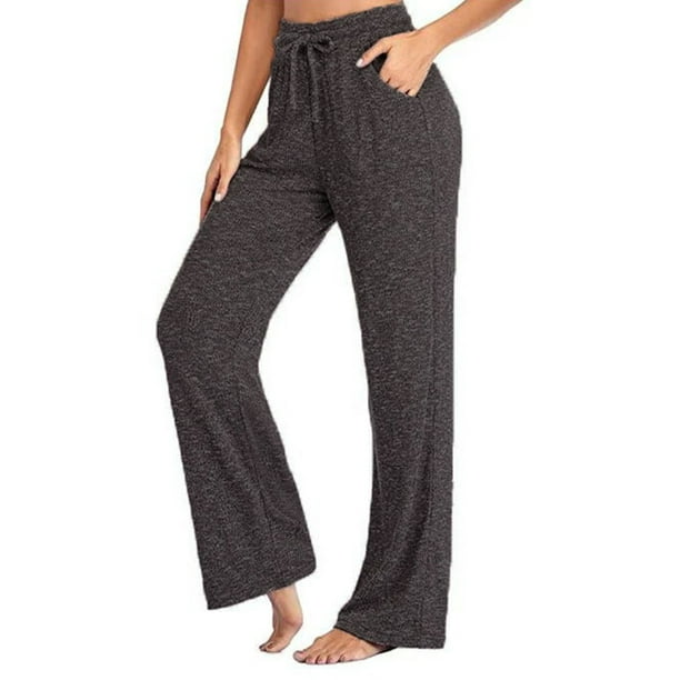 Colisha Colisha Womens Wide Leg Pajama Bottoms Drawstring Plus Size Lounge Pants Long Sleepwear Pyjamas Pjs Pants With Pockets Walmart Com Walmart Com