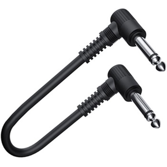 15cm 6.35mm Guitar Effects Pedal Cable Connector 1/4in Plug Wire Right Angle