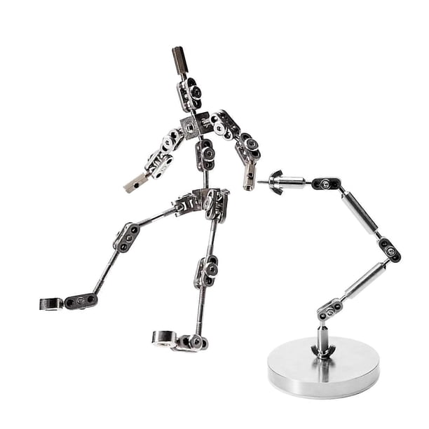 Stop Motion Armature Kits with 1218 cm Metal Doll for Character Making, Stop Motion Animation Rigging and Winder, 18 cm