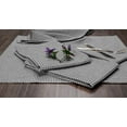 thumbnail image 6 of Native Fab Reusable Houndstooth Cloth Napkin 16x16 Cotton Set of 12 - Gray, 6 of 10