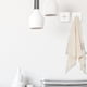 thumbnail image 3 of Estante organizador de toallas de baño y cocina sin perforaciones (blanco), 3 of 6
