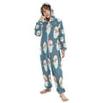 thumbnail image 5 of Soft and Comfortable One-Piece Pajamas Jumpsuits Cartoon Santa Claus Face, 5 of 8