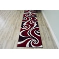 thumbnail image 6 of Planet Rugs Premium 3D Thick Abstract Indoor Area Rug 327 Red 4'x5'3'', 6 of 10