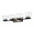 thumbnail image 3 of 4 Light Bath Vanity In Restoration Style 33 Inches Wide By 7.5 Inches High-Matte Black/Olde Brass Finish Z-Lite 475-4V-Mb-Obr, 3 of 3