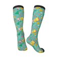 thumbnail image 5 of Lsque Happy Summer Printed Crew Socks Men's Women's LightWeight Thin Casual Calf Socks ,Knee High Socks,Cotton Socks, 5 of 9