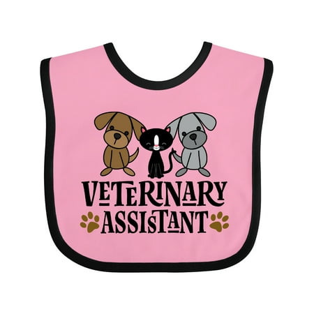 

Inktastic Veterinary Assistant Vet Tech Gift Baby Boy or Baby Girl Bib
