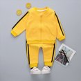 thumbnail image 2 of HCNTES Baby Boy Winter Clothes Toddler Boy Fall Clothes 2T 3T 4T 5T Outfits Winter Long Sleeve Knitted Cotton Tops Pants Sets Contrast Color, 2 of 4