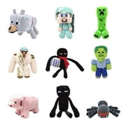 Minecraft Plush Kids Gift Children Stuffed Animal Soft Plushies Toy Doll Adult Cartoon Plush Toy Pillow Decoration（Little Zimbie)