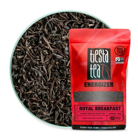 Tiesta Tea Royal Breakfast, Classic English Black Tea, 200 Servings, 1 Lb Bag, High Caffeine, Loose Leaf Black Tea Energizer Blend, Non-GMO