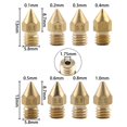 thumbnail image 2 of Ellbest 16 boquillas para impresora 3D con cabezal extrusor MK8 de 0,1 mm, 0,2 mm, 0,3 mm, 0,4 mm, 0,5 mm, 0,6 mm, 0,8 mm y 1,0 mm, 2 of 5