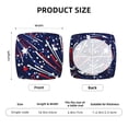 thumbnail image 5 of Rateoe Red White Blue Fireworks 1 Pattern Square Couch Cushion Covers, Sofa Furniture Protector Slipcover with Bottom Tie rope, Soft Non-Slip Non-Wrinkle Non-Sticky-Six Piece, 5 of 7