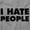 Sport Grey, variant on I Hate People Sarcastic Cynical Humor Unisex Plus Size Hoodie Brisco Brands 2X