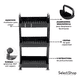 thumbnail image 4 of Carrito Auxiliar Organizador Multiusos 3 Niveles Plastico Negro, 4 of 5