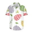 thumbnail image 2 of EQWLJWE Hawaiian Shirts for Men Trendy Easter Day Button Down Shirt Fun Easter Eggs Print Short Sleeve Tropical Holiday Top for Easter Day, 2 of 5