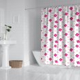 thumbnail image 2 of Pioneer Flower Floral Print Pattern Shower Curtain 72"x84", Bathroom Decorative Shower Curtain Set with 12 Hooks, Waterproof Washable, 2 of 6