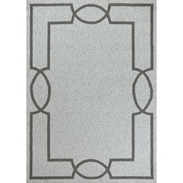 8'X11' Oatmeal Ivory Hand Hooked Uv Treated Bordered Indoor Outdoor Area Rug 8'X11' Oatmeal Ivory Hand Hooked Uv Treated Bordered Indoor Outdoor Area Rug