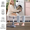 thumbnail image 2 of Buganda Brown and Black Striped Area Rug, 2'X3' Washable Cotton Indoor Outdoor Rugs for Living Room, Kitchen, Patio, All Season Home Decor, 2 of 8