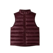 Posijego Kids Boys Girls Puffer Vest Full Zipper Stand Collar Sleeveless Lightweight Quilted Coats 4-16T