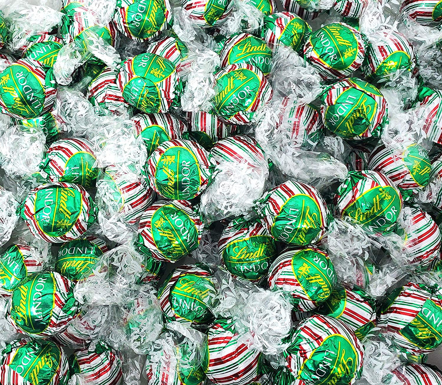 Green Foil Lindt Lindor Milk Peppermint Cookie Truffles, St. Patrick's