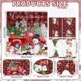 thumbnail image 2 of Juego de cortinas de ducha navideñas FuWeave, 8 unidades, diseño de búfalo, 2 of 7