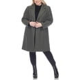 thumbnail image 2 of White Mark Women's Long Sleeve Classic Double-Breasted Walker Coat, 2 of 6