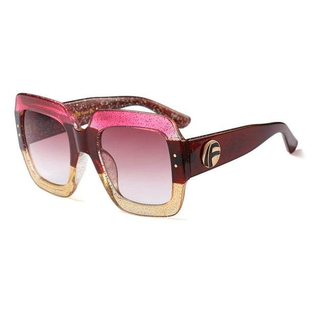 Gafas de Sol FEISEDY Retro Cuadradas Sobredimensionadas para Mujer B2276