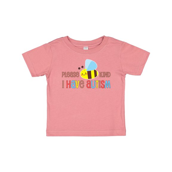 Inktastic Please Bee Kind, I Have Autism Boys or Girls Baby T-Shirt