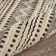 thumbnail image 6 of LR Home Blessy Bien Black & Natural Modern Chevron Jute Blend Area Rug, 7'9" x 9'9", 6 of 9