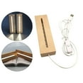 thumbnail image 3 of BELOVING Creative Wood LED Light Base Acrylic Display Lighted Base Stand Holder Lamp USB 240mm White, 3 of 10