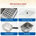 thumbnail image 5 of Tzou Stainless Steel 6L/11L Commercial Deep Fryers with Temperature Control, Detachable Basket & Lid, 5 of 7