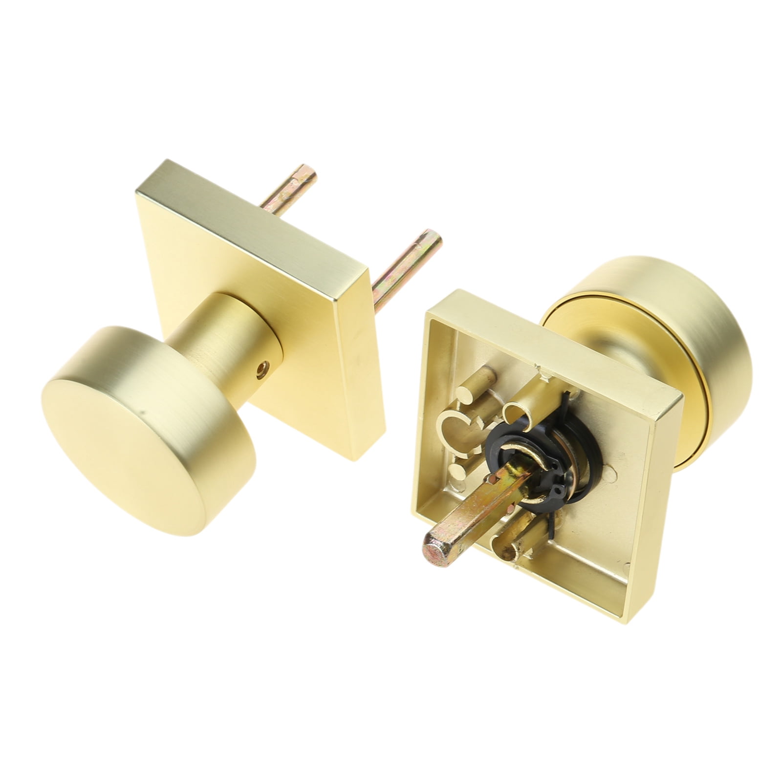 Brushed Gold Door Knobs Interior Square Styles Door Knobs Gold Interior Door Knobs Upgrades for Bedroom & Bathroom Use