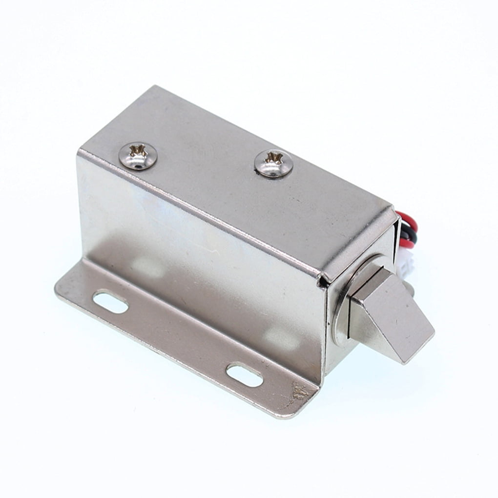 Cerrojo Eléctrico De Solenoide 12V Con Lengüeta - Para Cajones, Gabinetes O Puertas, Seguridad Extra