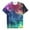 Blue, variant on Girls Tops Galaxy Short Sleeve Crew Neck Fancy 3D Print Glitter Tops Baby Girls Clothes Bronze 10-11 Years
