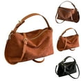 thumbnail image 4 of Suede Crossbody Hobo Bags for Women Slouchy Crescent Top Handle Shoulder Satchel Purse and Handbags, 4 of 5