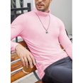 thumbnail image 7 of COOFANDY Men's Casual Slim Fit Turtleneck T Shirts Lightweight Basic Cotton Pullovers, 7 of 7