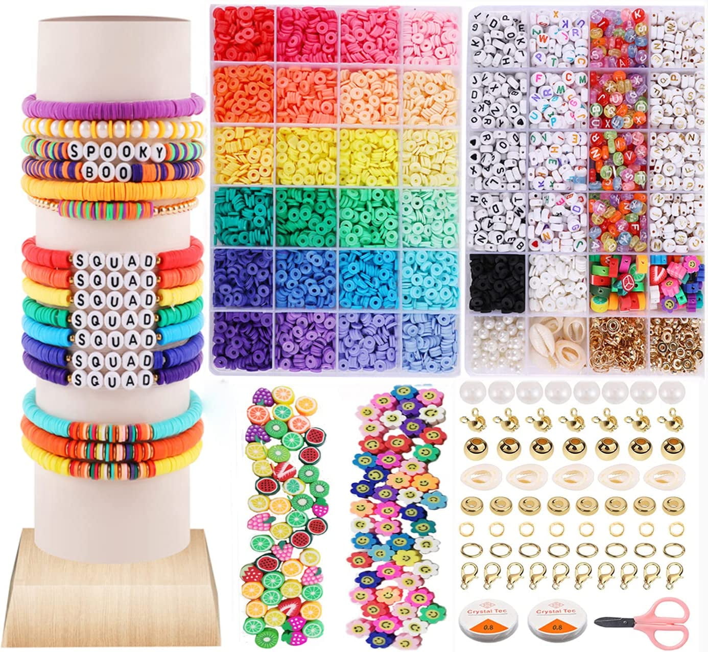 27,500 Pcs Fuse Beads Kit for Kids Crafts, 30 Colors Iron Beads Set with 3 Pegboards, 5 Ironing Paper, 10 Patterns, Gifts for Birthday Christmas