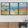 thumbnail image 3 of wall26 Framed Canvas Print Wall Art Set Path Through The Corn at Pourville by Claude Monet Cultural Historic Oil Painting Fine Art Reproduction for Living Room, Bedroom, Office - 24"x36"x3, 3 of 5