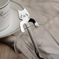 thumbnail image 2 of Mini Cat Coffee Spoon 4pcs For Cat Lover Dessert/drink/mixing/milkshake/tea Spoon Small Stainless Steel Tableware (silver), 2 of 4