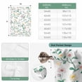 thumbnail image 6 of Spring Flowers Balloon Curtains 63 Inch Length for Living Room/Bedroom, Yellow Pink Floral Leaves Country Farm Plants Rod Pocket Privacy Door Curtains Decorative Tie Up Shade for Window 52"x63", 6 of 8