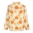 thumbnail image 4 of Lightweight Jacket for Men - Autumn Leaves And Pumpkins Cuteness Casual Zip Up Bomber Jacket Men Spring Fall Windbreaker Coat with Pocket, 4 of 6