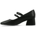 thumbnail image 3 of Journee Womens Nally Faux Leather Mary Jane Pumps, 3 of 10