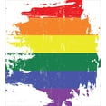 thumbnail image 3 of Vintage Rainbow Twin Size Duvet Cover Set, Colorful Grunge LGBT Flag Design Worn Out Stripes of Paint Gay Culture, Decorative 2 Piece Bedding Set with 1 Pillow Sham, Multicolor, by Ambesonne, 3 of 3