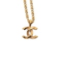 thumbnail image 2 of Pre-Owned Chanel Coco Mark Necklace, Gold Plated, Women's, CHANEL, 2 of 6