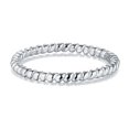 thumbnail image 4 of BORUO 925 Sterling Silver Ring, Twisted Eternity Band Stackable Rings 2mm Size 9, 4 of 4
