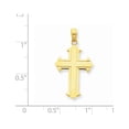thumbnail image 3 of 14k Yellow Gold Passion Cross Pendant Charm, 3 of 4